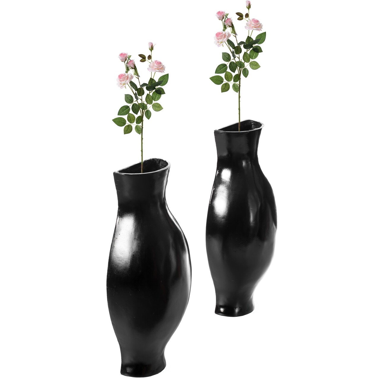 Tall Narrow Vase, Sleek Split Vase, Modern Floor Vase, Decorative Gift, Vase for Interior Design, 24.5 Inch Vase for Wedding Dinner Table Party Living Room Office Bedroom